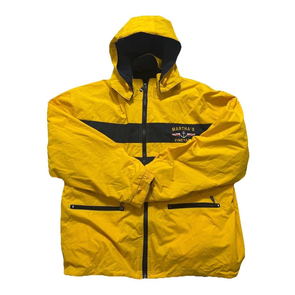 DIMCO Men’s M Full Zip Jacket Fleece Lined Removable Hoodie, Water Resistant